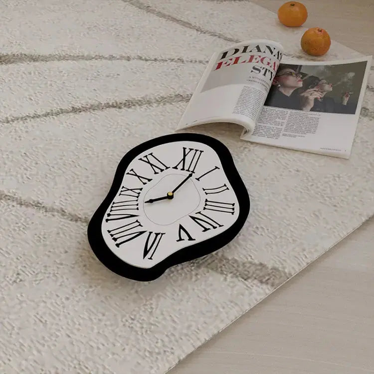 Roman Numeral Wall Clock with a Surreal Design | ribuella