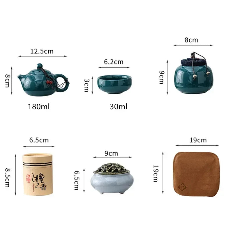 Serenity Tea Experience-set med koppar och arominfuserare | ribuella
