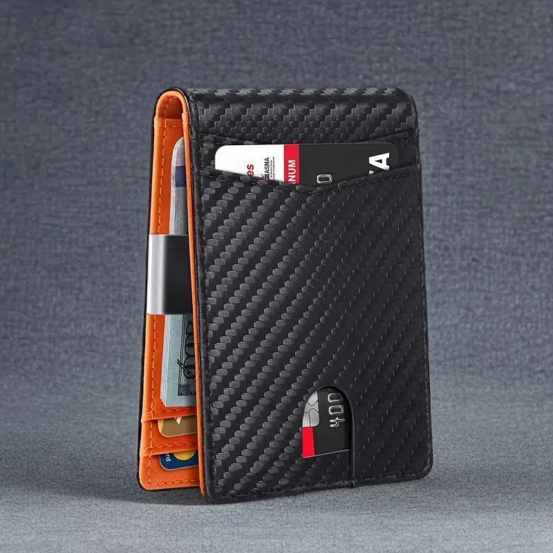 SecureTravel RFID-Guard Slim Pocket Wallet in Carbon Finish | ribuella