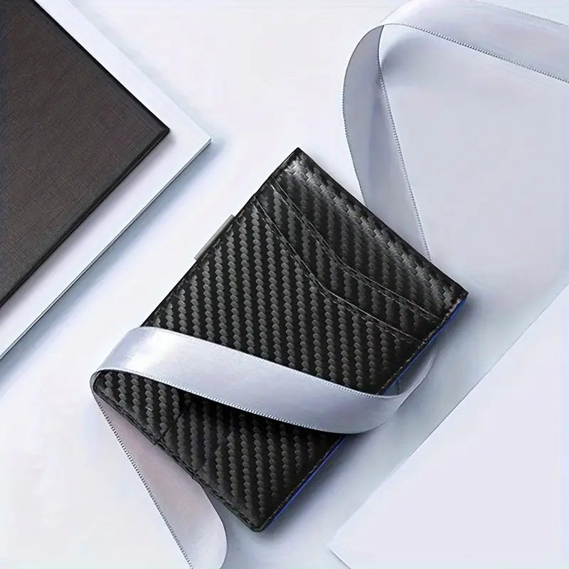 SecureTravel RFID-Guard Slim Pocket Wallet in Carbon Finish | ribuella