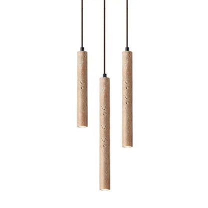 Travertine Pendant Lighting – Wabi-Sabi Design, 3000 K Warm Glow | ribuella