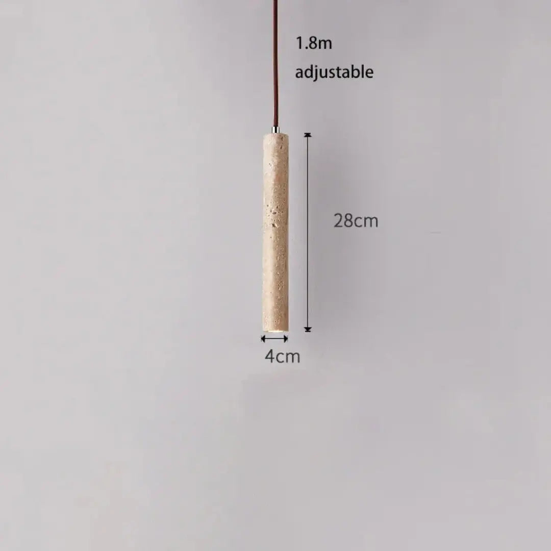 Travertine Pendant Lighting – Wabi-Sabi Design, 3000 K Warm Glow | ribuella