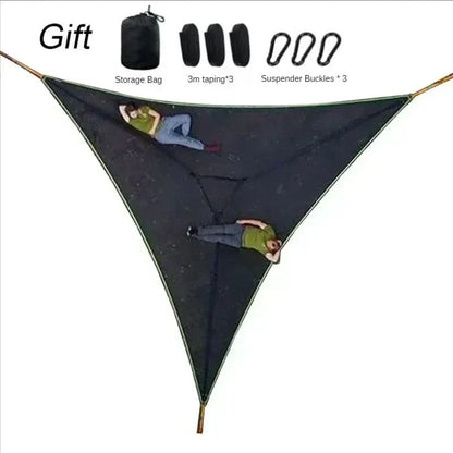 Triangle Hammock Bed for Multiple People – Portable Outdoor Design | ribuella