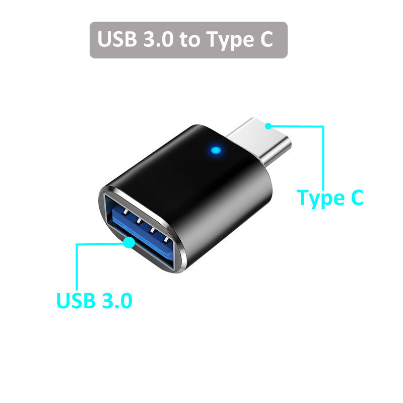 Compact Type-C OTG Adapter, High Speed Data Sync And Charging Support