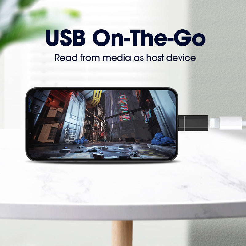 Compact Type-C OTG Adapter, High Speed Data Sync And Charging Support