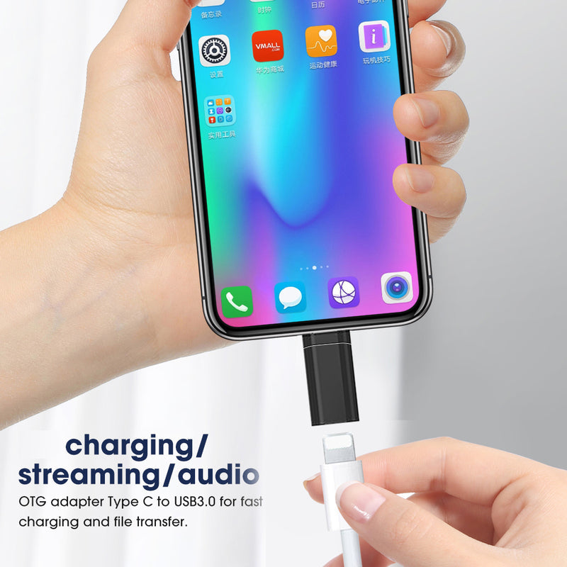 Compact Type-C OTG Adapter, High Speed Data Sync And Charging Support