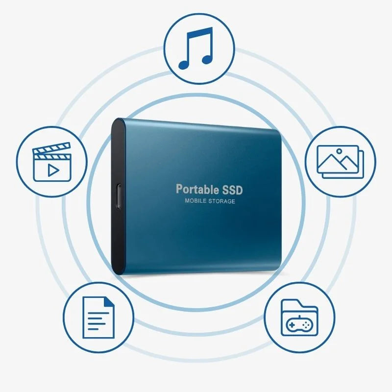 Nopea ulkoinen SSD-kannettava asema, kapasiteetti 1TB-16TB