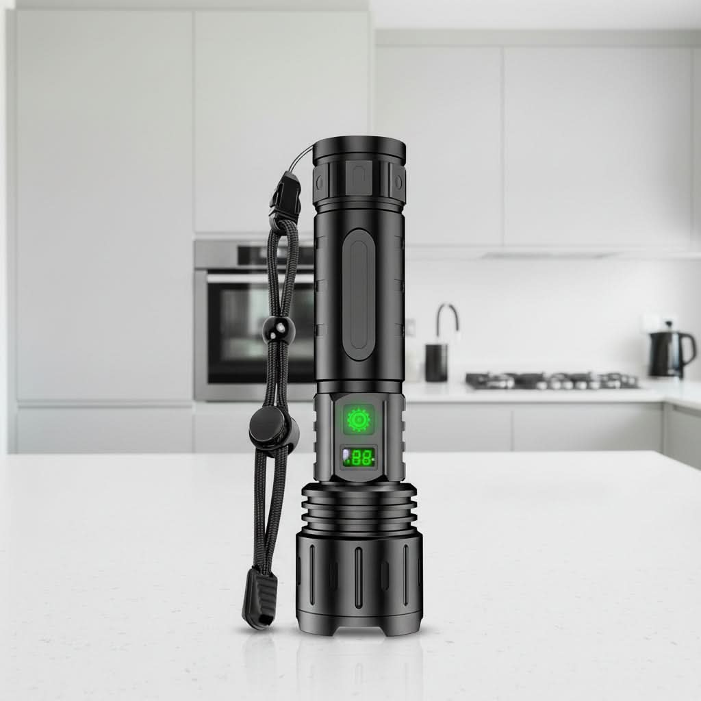 USB-C Rechargeable Tactical Torch - LED Flashlight with Long Battery Life | ribuella