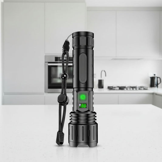 USB-C Rechargeable Tactical Torch - LED Flashlight with Long Battery Life | ribuella