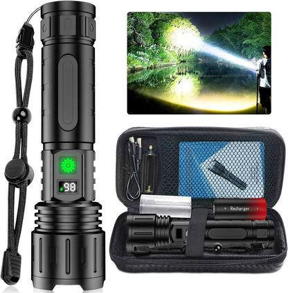 USB-C Rechargeable Tactical Torch - LED Flashlight with Long Battery Life | ribuella