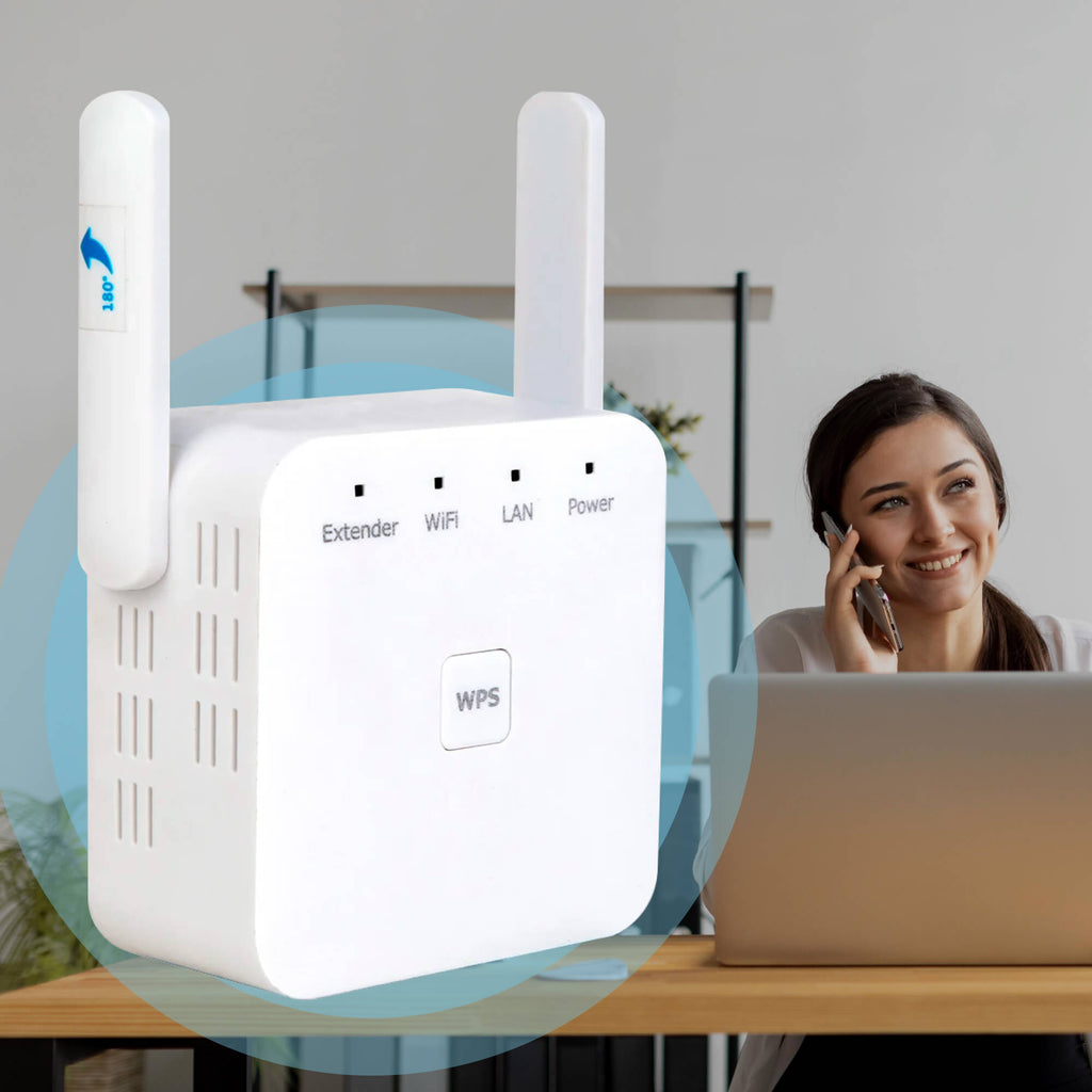 Dual Band WiFi Range Extender Compact Wireless Signal Booster