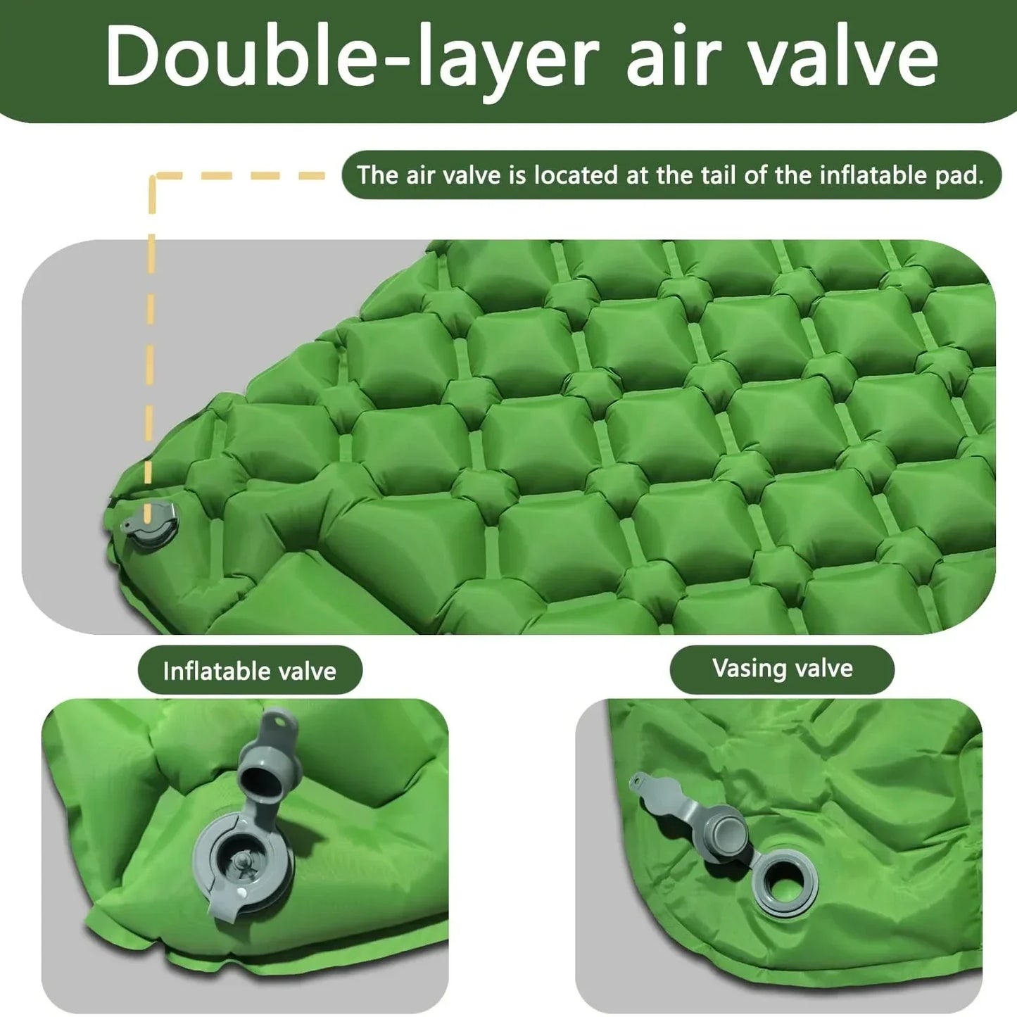 Ultralight Camping Sleeping Pad for Backpacking and Beach Outings | ribuella