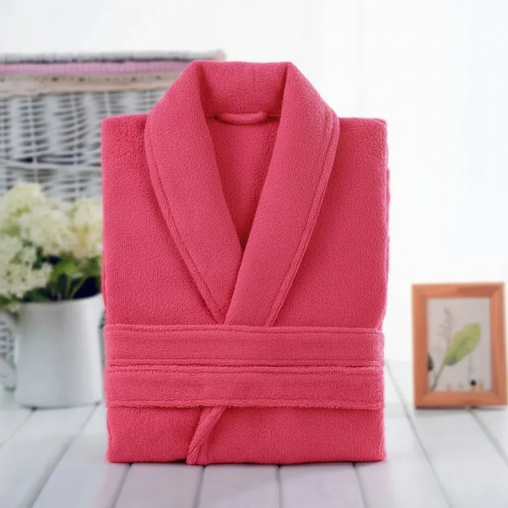 Unisex Cotton Bathrobe with Soft Terry Texture for Comfort | ribuella