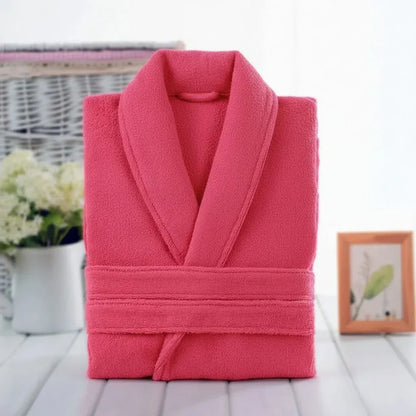 Unisex Cotton Bathrobe with Soft Terry Texture for Comfort | ribuella