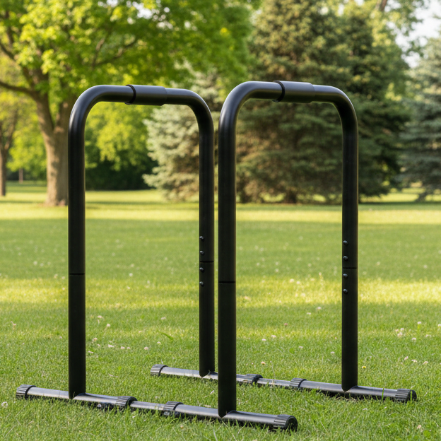 FlexCore Dip-Station aus Stahl, verstellbare verstärkte Barren