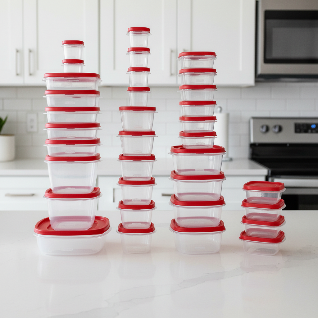 סט FreshNest לאחסון מזון, 60 חלקים, ללא BPA