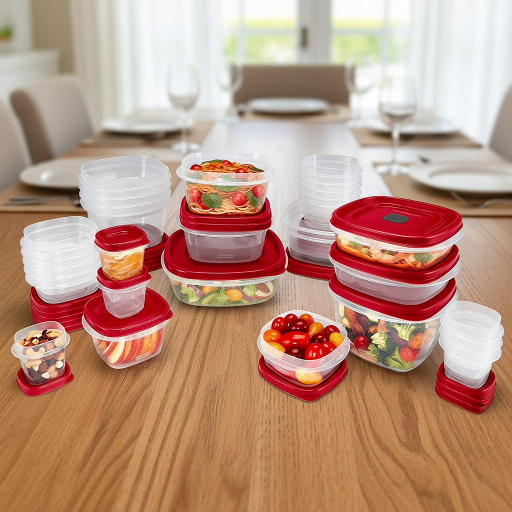 סט FreshNest לאחסון מזון, 60 חלקים, ללא BPA