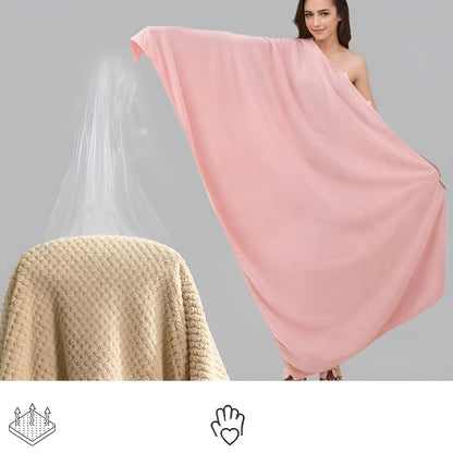 Textured Pattern Microfiber Towel Set – 6 Pieces | ribuella