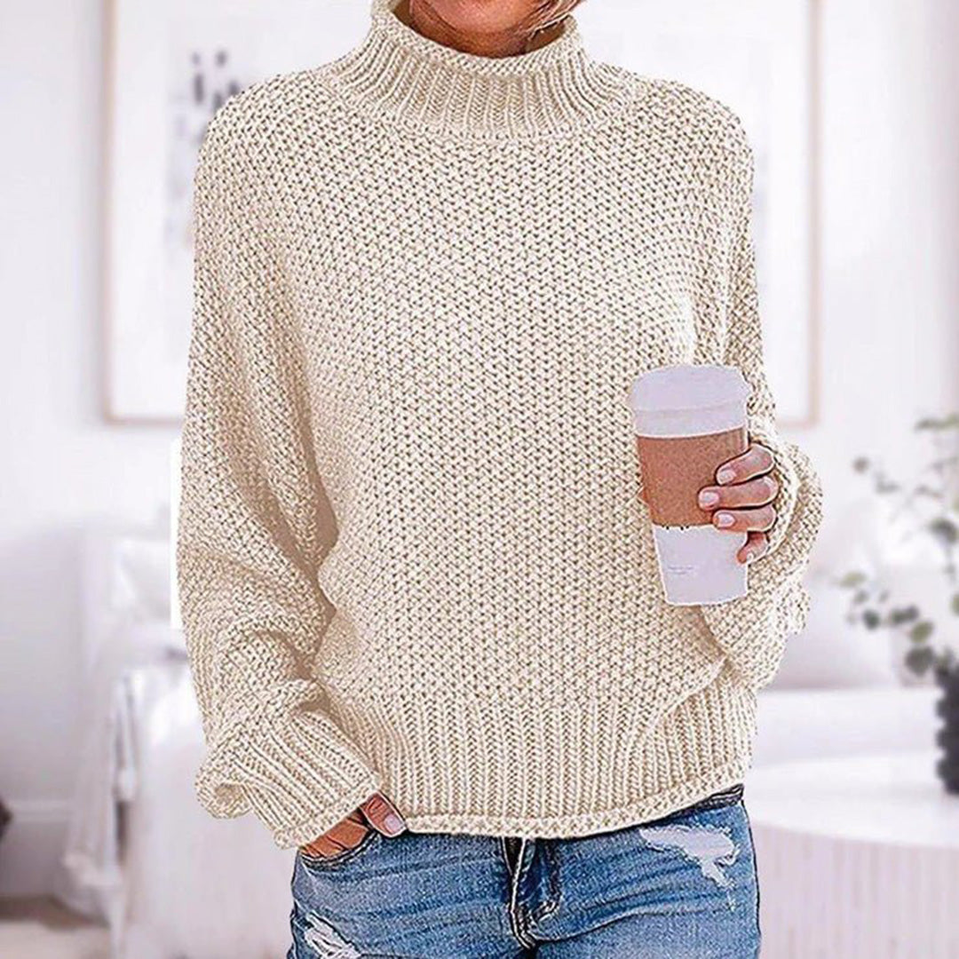 Stylish Casual Sweater in Violet | ribuella