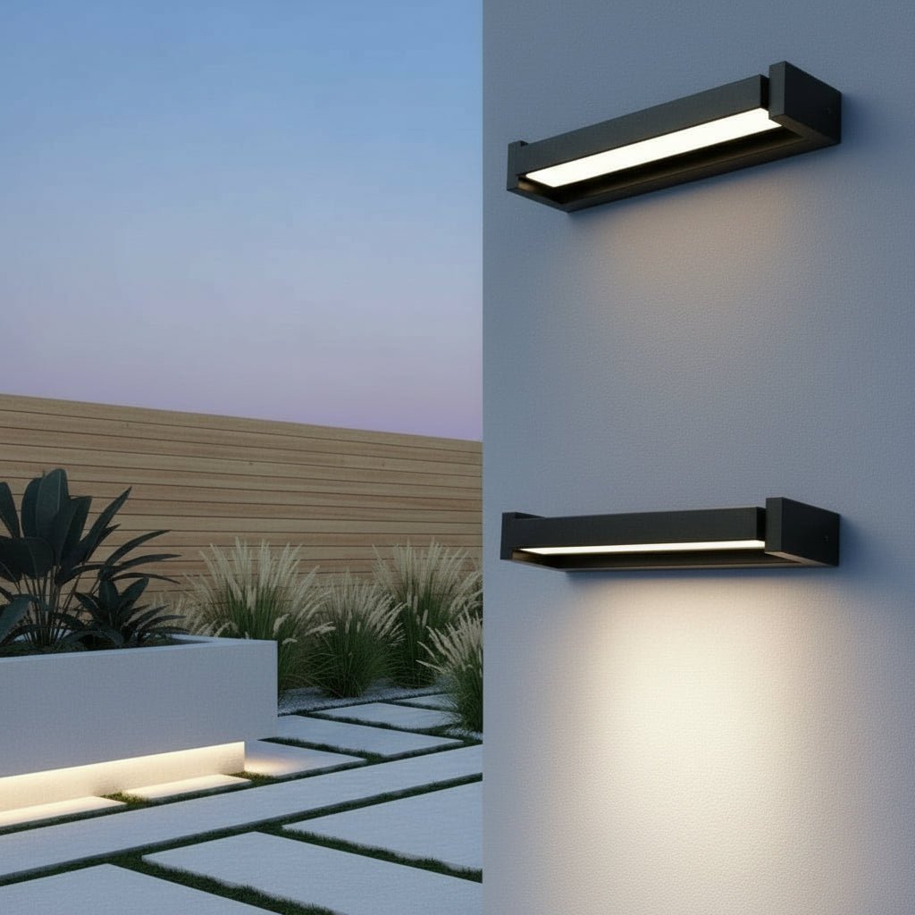 AquaGrove Lux Adjustable LED Outdoor Wall Lamp, Waterproof
