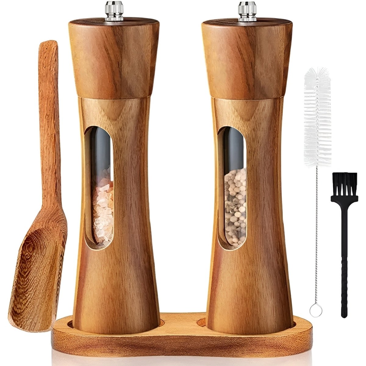 Moulin à épices avec fenêtre transparente pour un dosage précis | ribuella