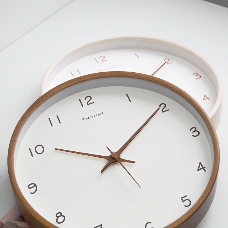 Serenewood 25 cm Holzwanduhr, leiser Batteriebetrieb