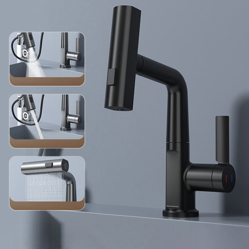 Retractable Faucet with 360° Rotation - LED Temperature Display - 5 Spray Modes | ribuella