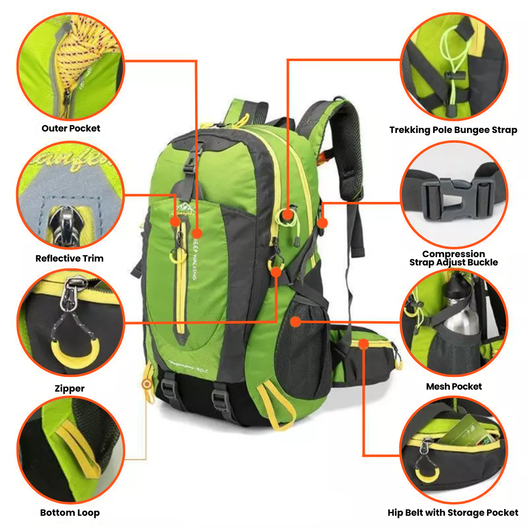 Ultimate Outdoor Backpack – 40L Waterproof & Lightweight | ribuella