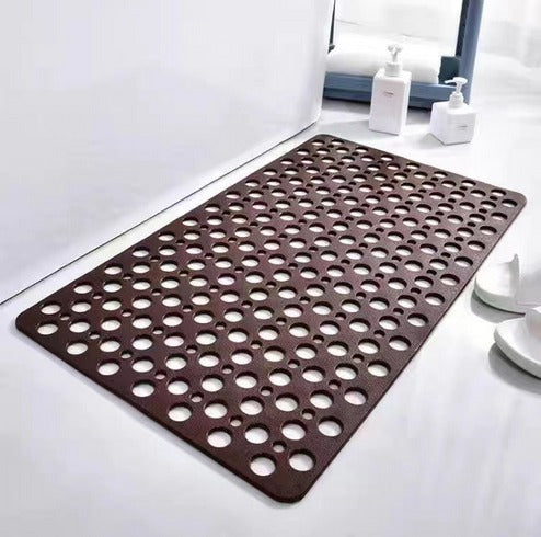 Anti-Slip Shower Safety Mat — Quick Drain Texture And Strong Suction Base