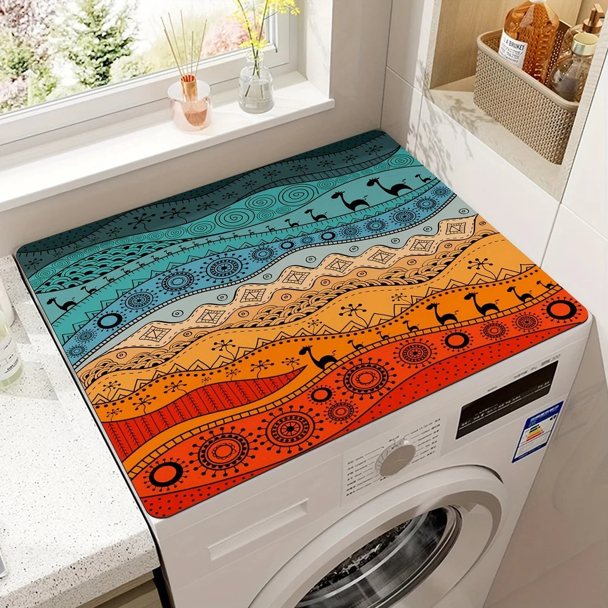 Mandala Appliance Mat - Dustproof Spill Resistant Surface Protector