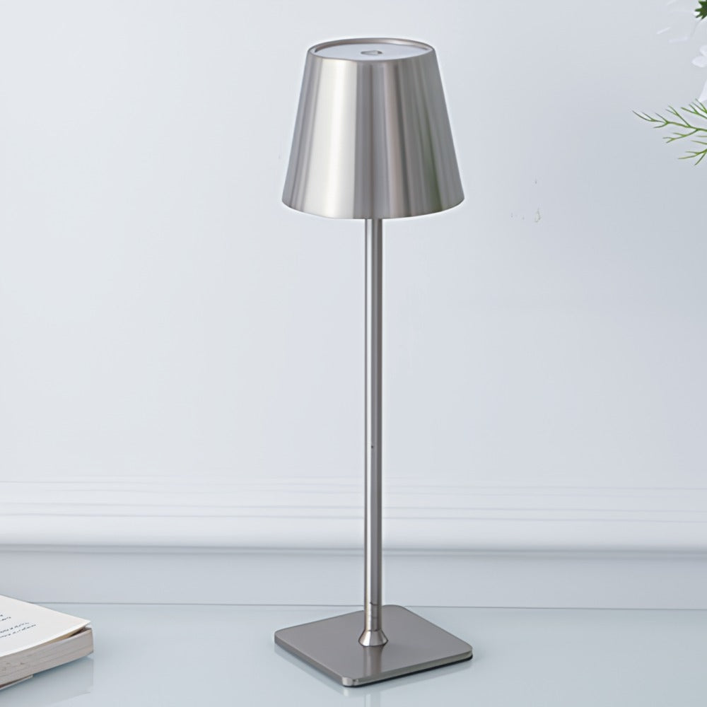 Hoge dimbare tafellamp - oplaadbare led met aanraakbediening
