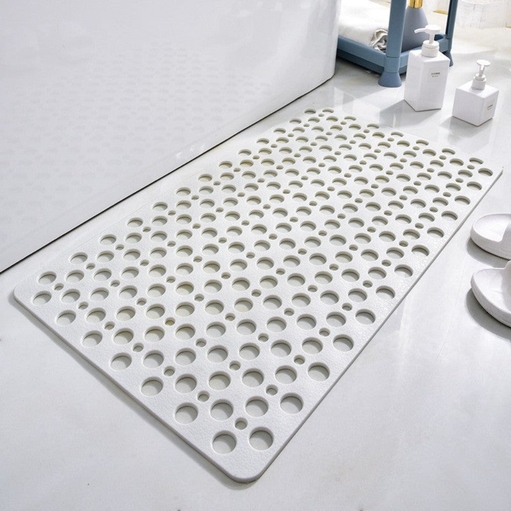 Anti-Slip Shower Safety Mat — Quick Drain Texture And Strong Suction Base