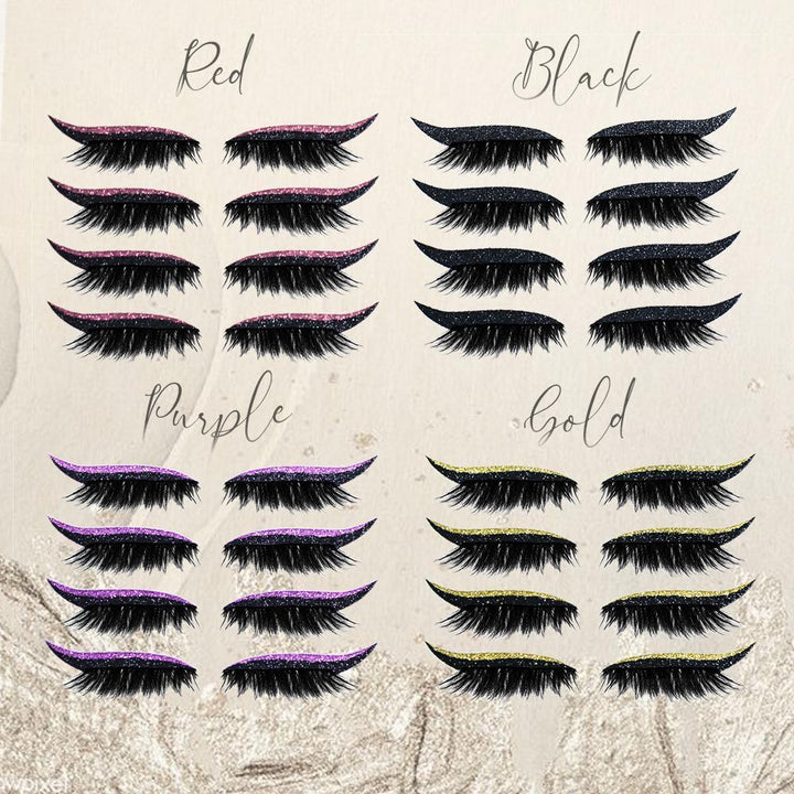 Reusable Glitter Eyeliner Lash Stickers - Buy One Get One Free | ribuella