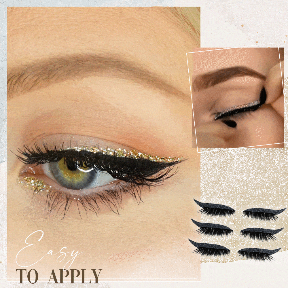 Reusable Glitter Eyeliner Lash Stickers - Buy One Get One Free | ribuella