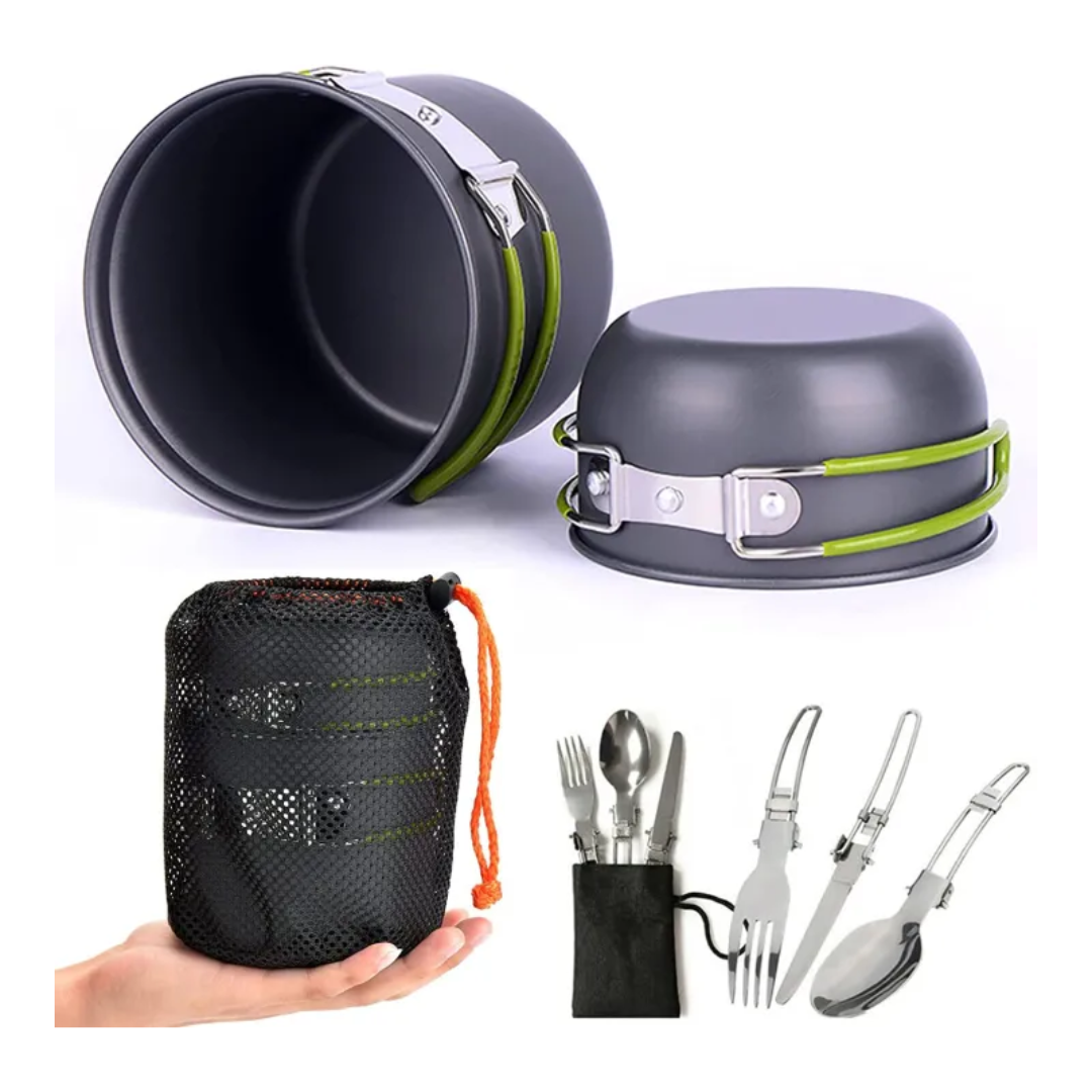 TrailMate – Compact Camping Cookware Set with Folding Utensils | ribuella