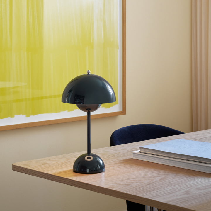 Stolní lampa v retro stylu – bezdrátová se 3 nastavitelnými úrovněmi jasu | ribuella