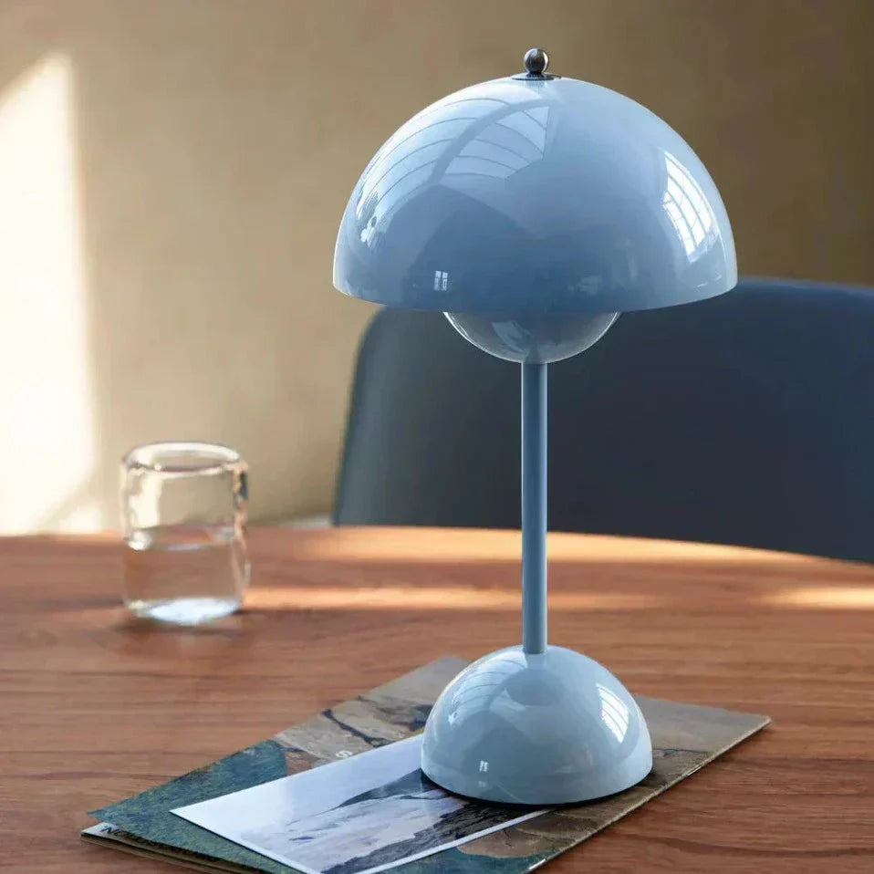 Stolní lampa v retro stylu – bezdrátová se 3 nastavitelnými úrovněmi jasu | ribuella
