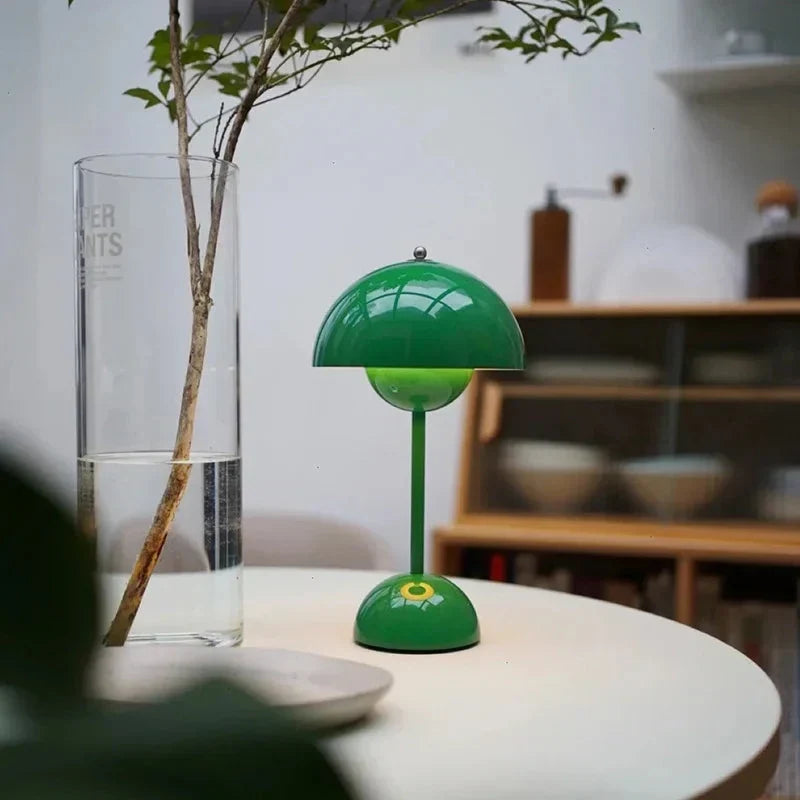 Stolní lampa v retro stylu – bezdrátová se 3 nastavitelnými úrovněmi jasu | ribuella