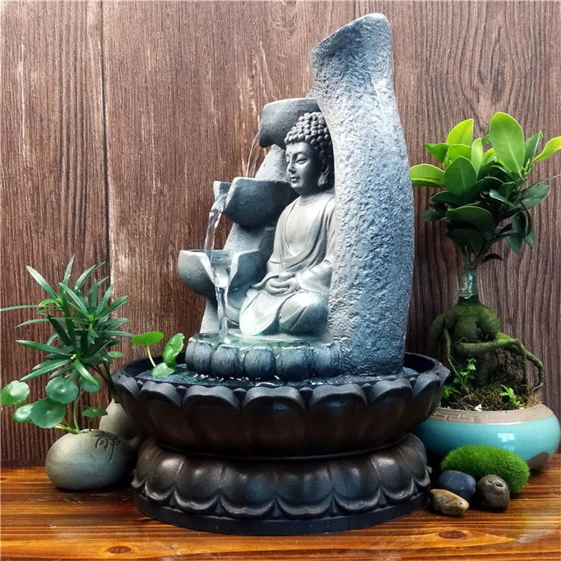 Serenity Stream Buddha Indoor Water Fountain for Relaxation | ribuella