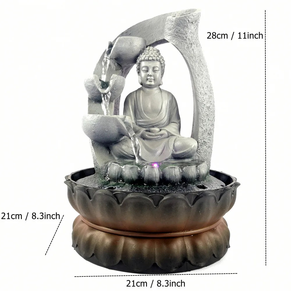 Serenity Stream Buddha Indoor Water Fountain for Relaxation | ribuella