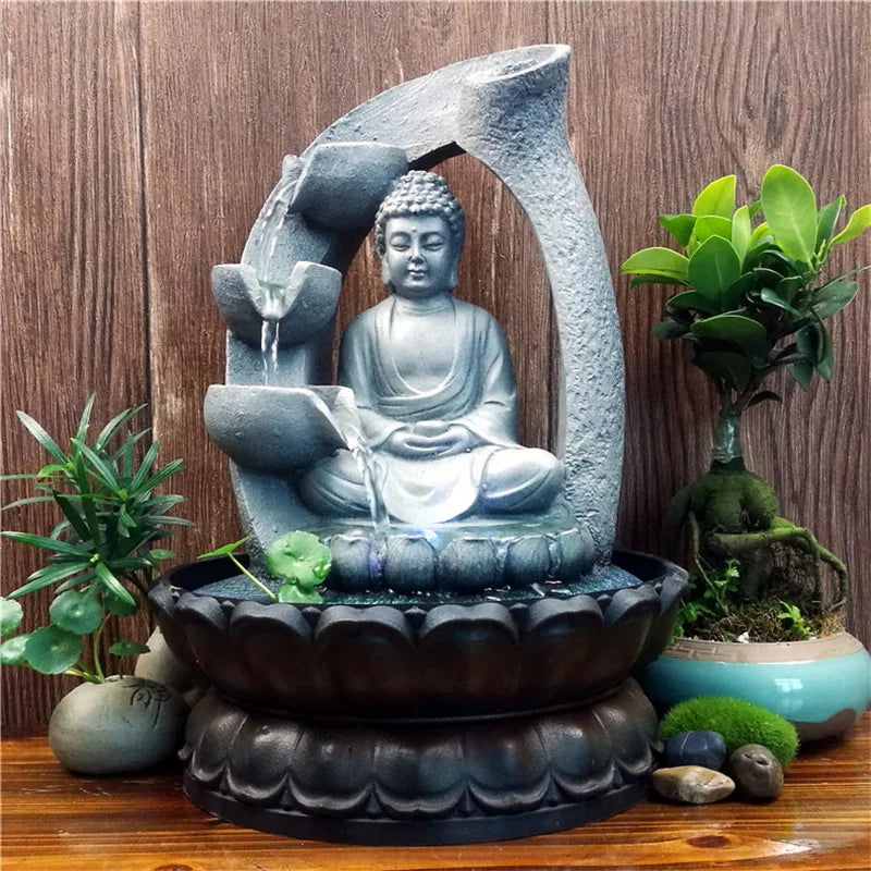 Serenity Stream Buddha Indoor Water Fountain for Relaxation | ribuella