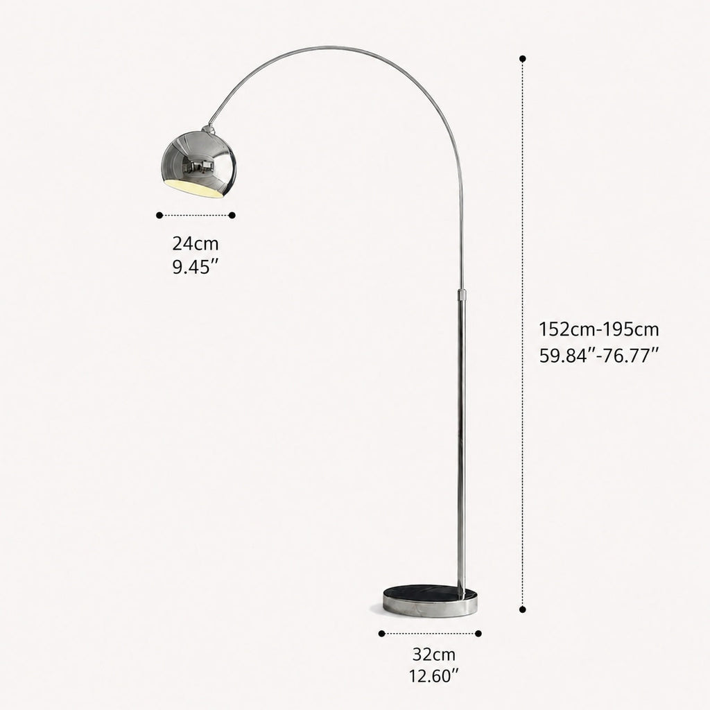 Moderní nastavitelná černá stojací lampa s LED osvětlením a kovovou konstrukcí | ribuella