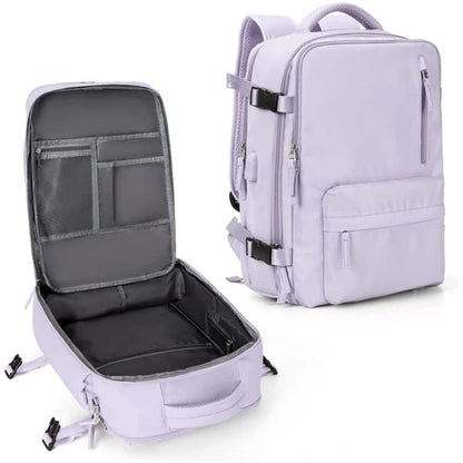Stylish 35L Travel Backpack for Women - Water-Resistant & Secure | ribuella