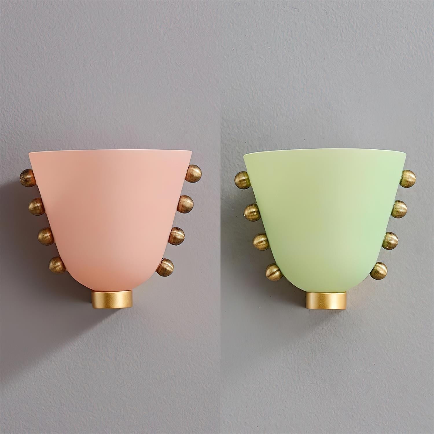 Gemma Asymmetrical Layered Shade Wall Lamp Sculptural Profile