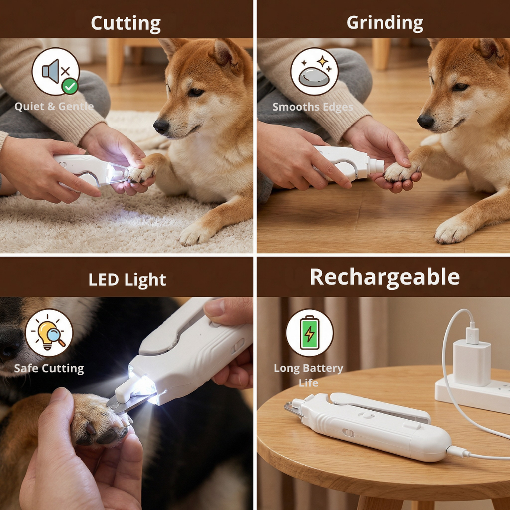 SereniPaws | Calma al instante a tu cachorro con un cuidado de uñas silencioso y sin estrés | ribuella