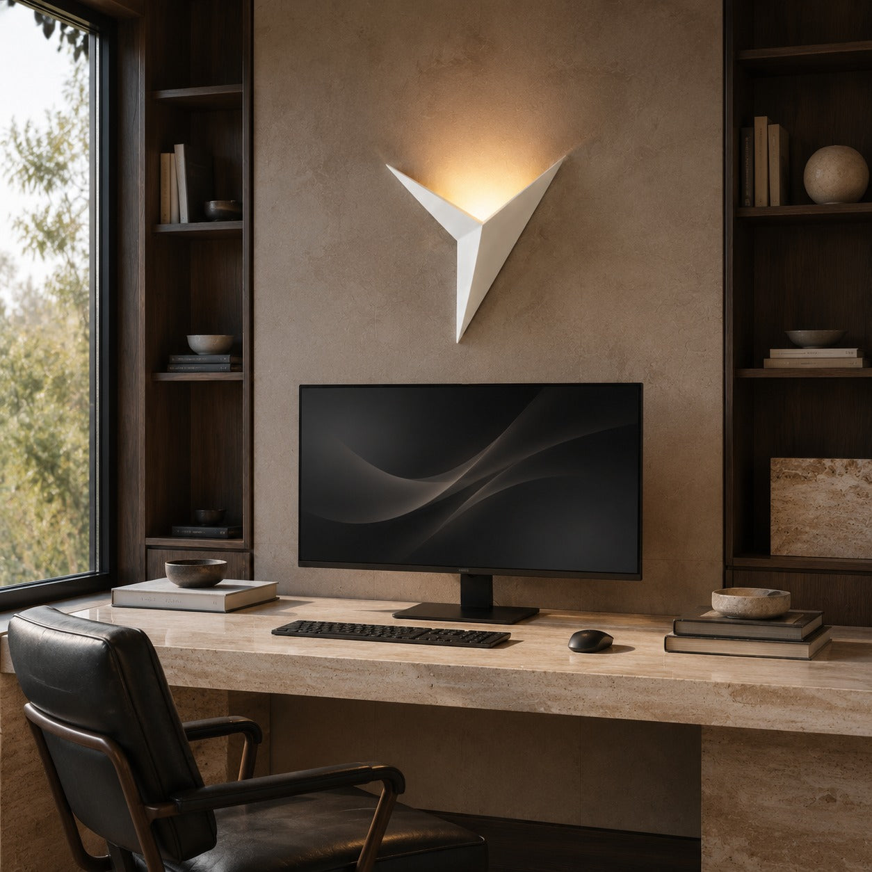 Modern Minimalist Wall Sconce Lighting Wall Mounted Metal Fixture with Integrated LED Dual Color Modes | ribuella