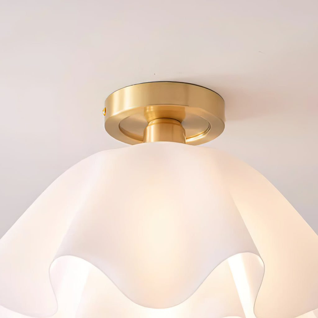 Gailon Contemporary Pleated Drum Ceiling Light Fixture