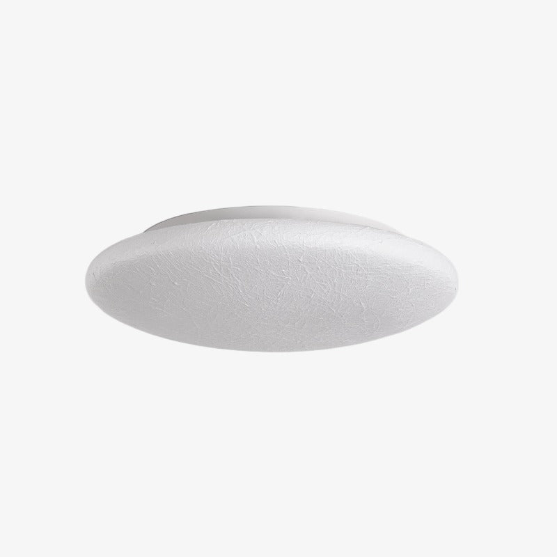 Round LED Ceiling Light French Cream Flush Mount Design