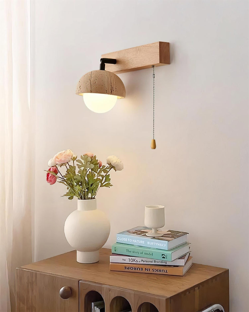 Gabin Wall Lamp, Minimalist Hardwired Fixture, AC 110V G4 Socket Base
