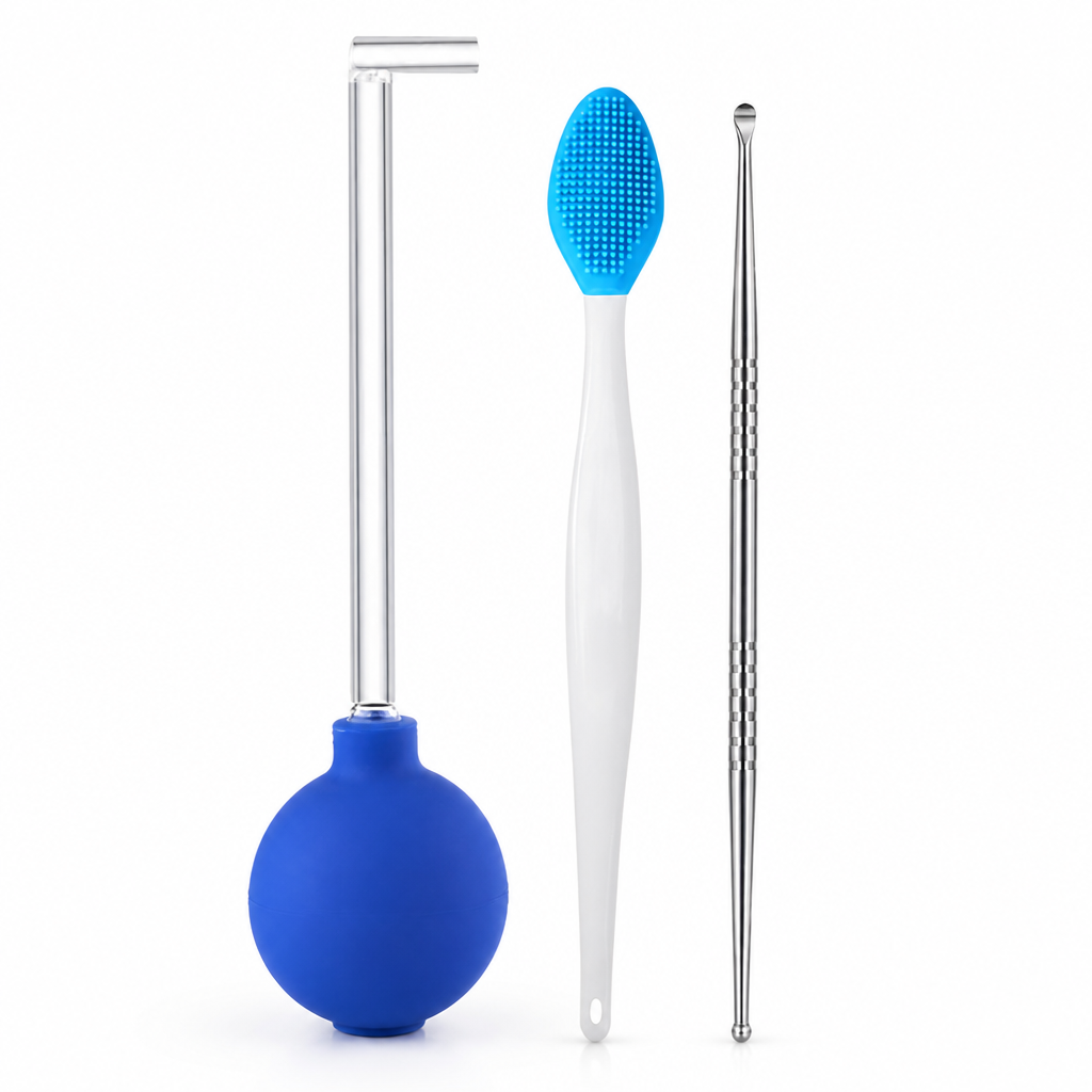 Reusable Long Glass Suction Tonsil Stone Remover (Set of 3) | ribuella